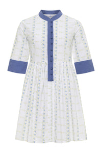 Cici Short Round Neck Dress in May Day